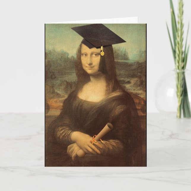 Carte Mona Lisa Graduation (Devant)