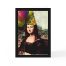 Mona Lisa Joyeuse Casquette de fête d'anniversaire