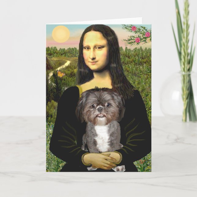 Carte Mona Lisa - Shih Tzu (M) (Devant)