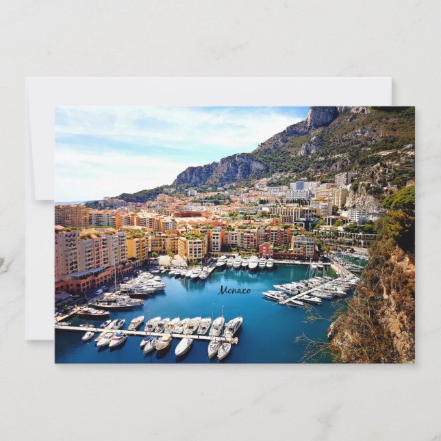 Carte Monaco, Côte d'Azur (Devant)