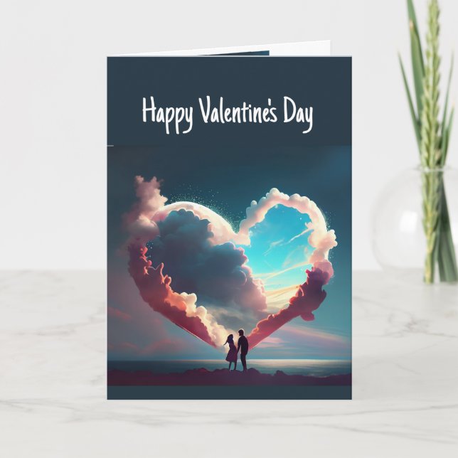 Carte Monde Heureuse Sainte-Valentin de l'amour (Devant)