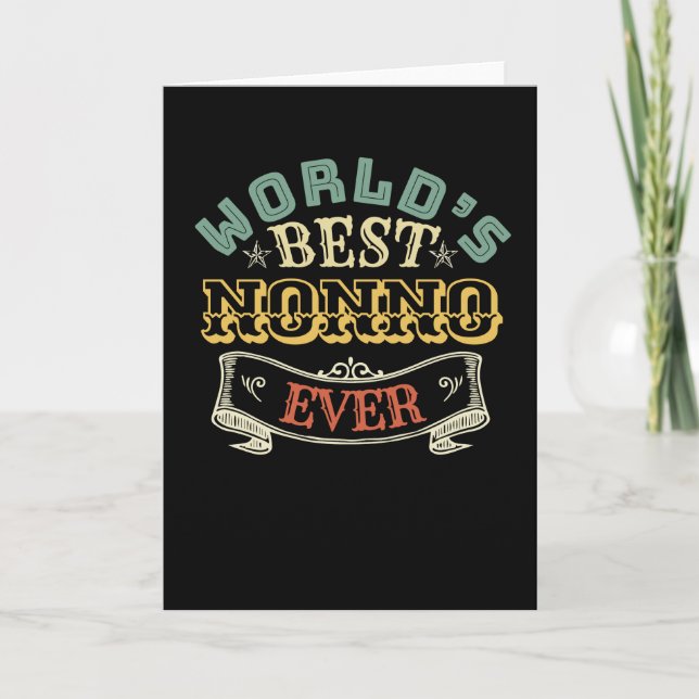 CARTE MONDE LE MEILLEUR NONNO JAMAIS (Devant)