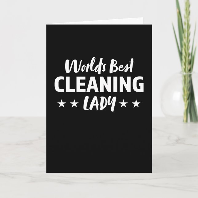 Carte Monde meilleur nettoyage Lady Housekeeper (Devant)