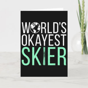 Carte Mondial skieur correct Sport d'hiver neige Skieur 