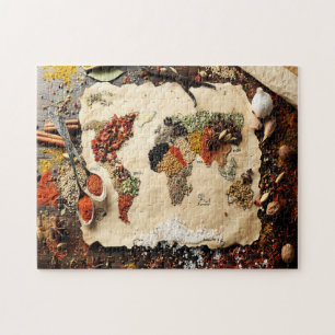 Carte Mondiale Des Épices Jigsaw Puzzle