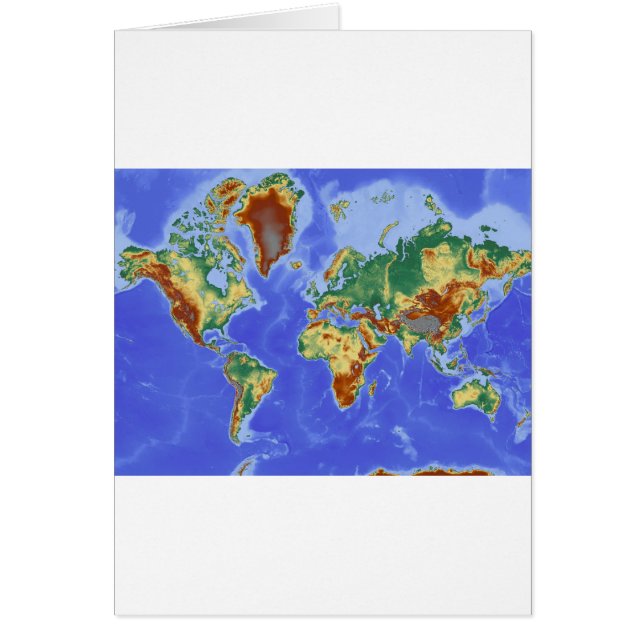 Carte mondiale géographique internationale (Devant)