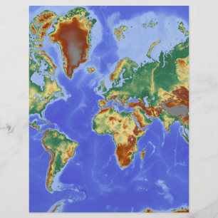 Carte mondiale géographique internationale
