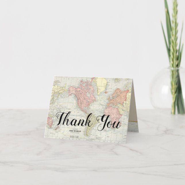 Carte Mondiale Merci Cartes (Devant)
