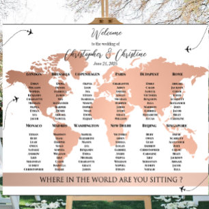 Carte Mondiale Modifiable - Tableau de siège