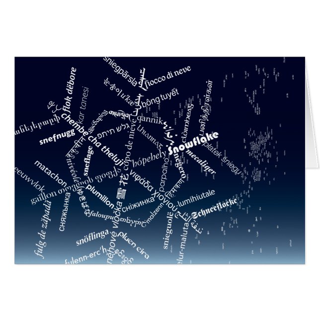 Carte Mondiale Snowflop (Devant Horizontal)