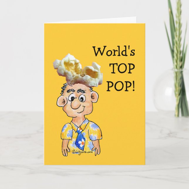 Carte Mondiale Top Pop-Fête des pères (Devant)