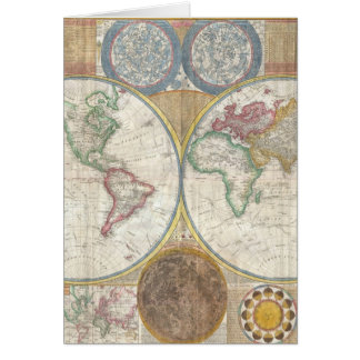 CARTE MONDIALE VINTAGE