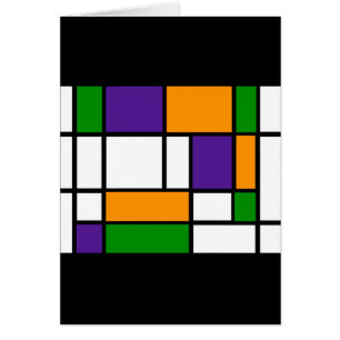 Carte Mondrian - Couleurs secondaires