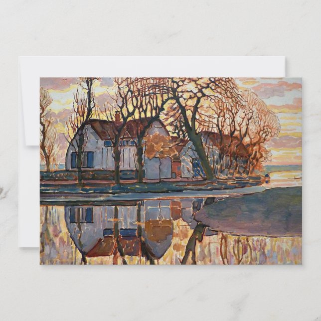 Carte Mondrian - Ferme près de Duivendrecht (Devant)