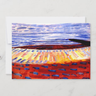 Carte Mondrian - Mer Après Coucher Du Soleil,