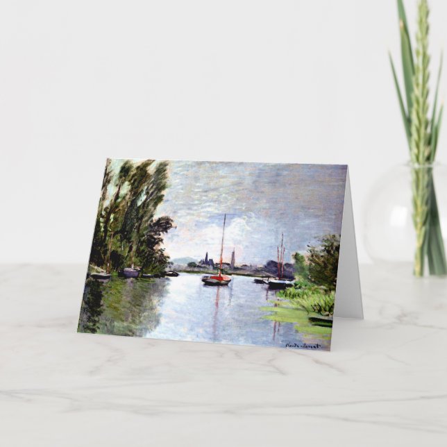 Carte Monet - Argenteuil vu du Petit bras de Seine (Devant)
