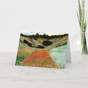 Carte Monet - Champ de pavot dans un creux près de Giver