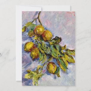 Carte Monet - Citrons sur une branche, fine art