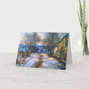 Carte Monet - Effect of Snow at Limetz, fine art