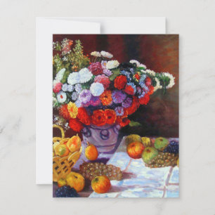 Carte Monet Flowers et Fruit