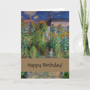 Carte Monet Garden Vetheuil Impressionim Peinture