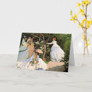 Carte Monet - Les femmes dans le jardin
