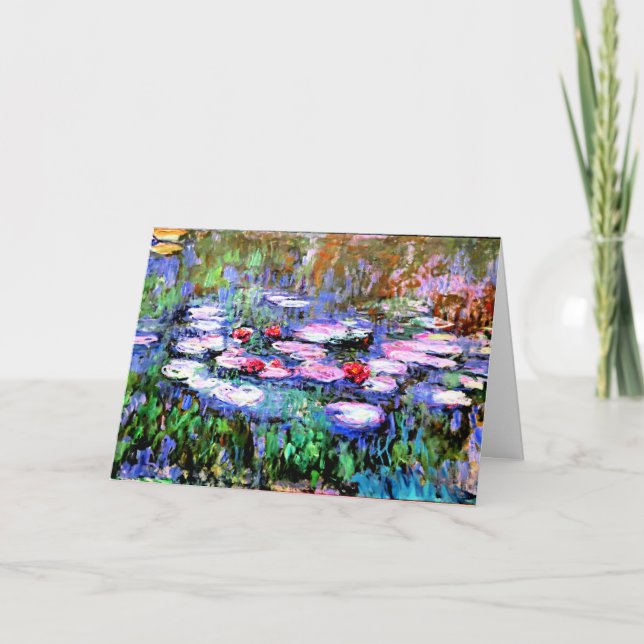 Carte Monet - Los Nenufares (les nénuphar) (Devant)