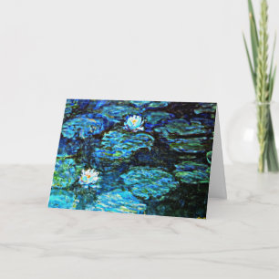 Carte Monet - Nappes d'eau bleu