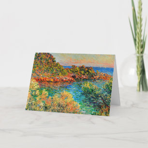 Carte Monet, près de Monte Carlo, célèbre peinture,