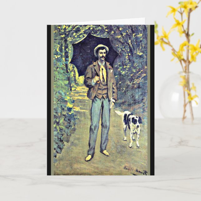 Carte Monet, Victor Jacquemont Holding a Parasol (Fleur jaune)