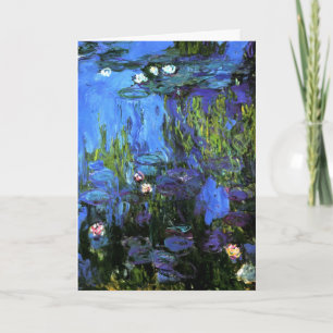 Carte Monet - Water-Lilies Blue Indigo