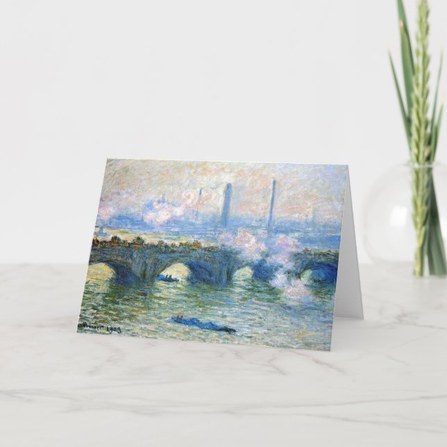 Carte Monet - Waterloo Bridge, Londres, (Devant)