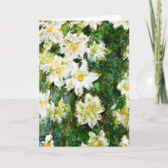 Carte Monet - White Clematis (Devant)