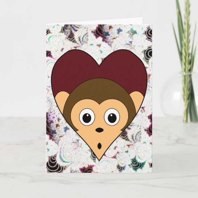 Carte Monkey Valentine (Devant)