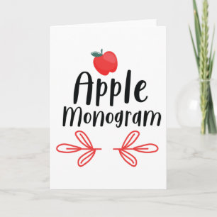 Carte Monogramme Apple