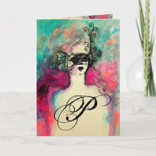 Carte MONOGRAMME DE CHARME / Joyeux anniversaire