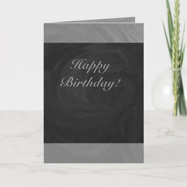Carte Monogramme gris ardoise (Devant)