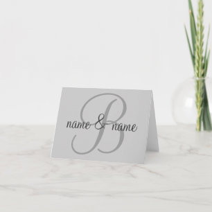 Carte monographique "B" - personnalisation des pré