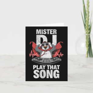 Carte Monsieur Dj Jouez Cette Chanson Funny Penguin Dj J