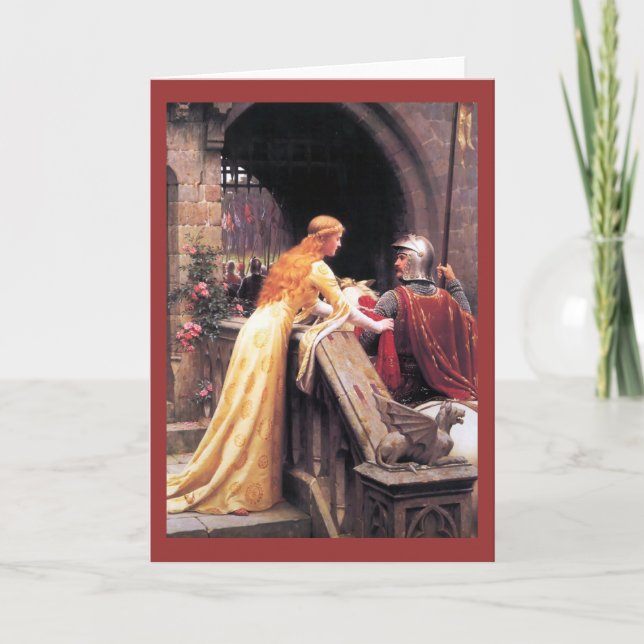 Carte Monsieur Lancelot et Guinevere sur les escaliers (Devant)