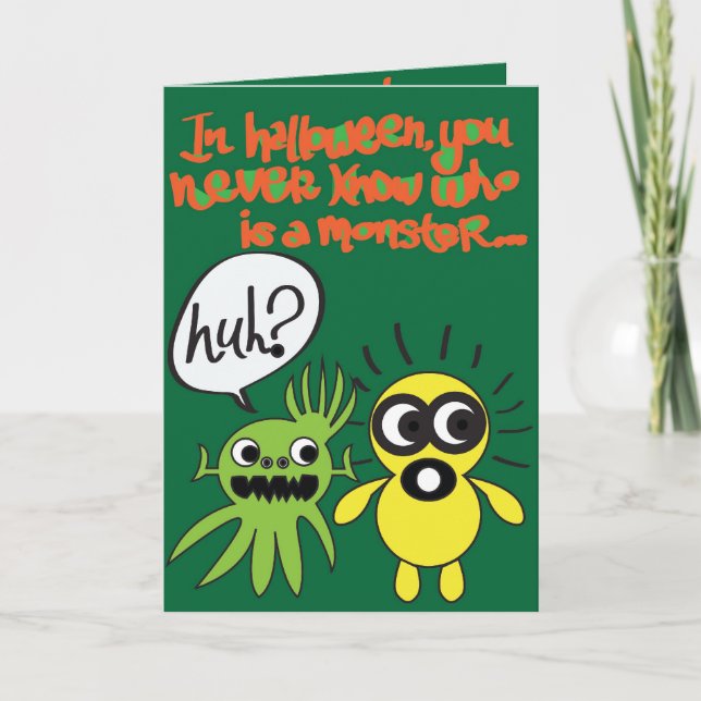 Carte Monster Halloween (Devant)