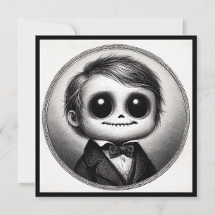 Carte Monster mignon Éffrayant Horreur illustration anti