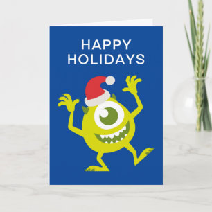 Carte Monsters Inc. Mike Santa Claus Danse
