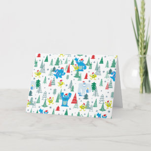 Carte Monsters Inc.   Mike & Sulley Motif de Noël
