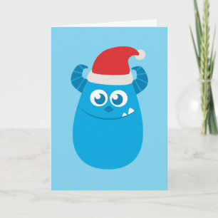 Carte Monsters Inc. Sulley Santa Hat Smile