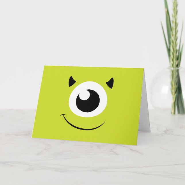 Carte Monsters Inc. | Visage de Mike (Devant)