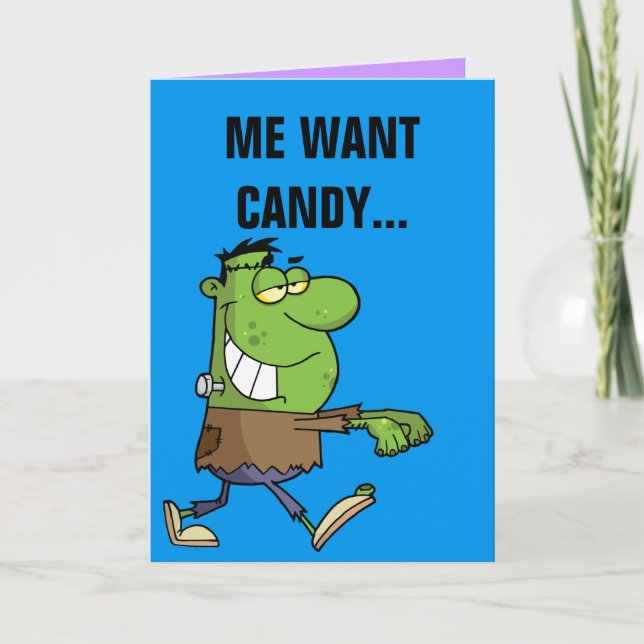 Carte Monstre de Frankenstein Candy (Devant)