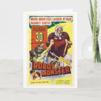 Monstre de robots - Poster Vintage de film d'horre