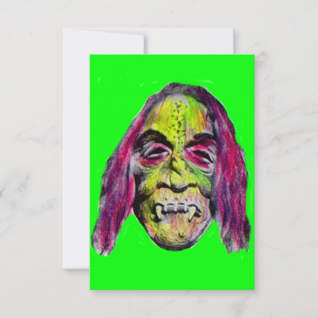 Carte monstre d'horreur effrayant (Devant)