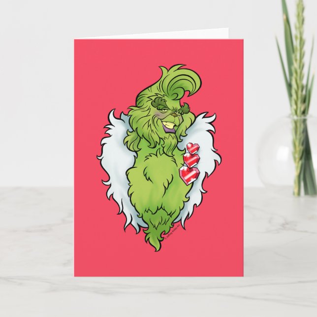 Carte Monstre vert moyen et coquin Hunk (Devant)